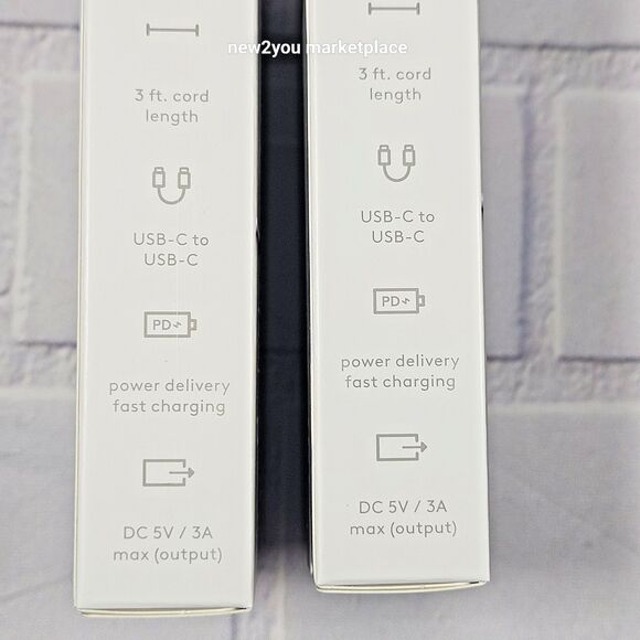 Case 24 Heyday 3 FT Fast Charging Cable Iphone/Ipad-Samsung USB-C To USB-C, Gray - Picture 9 of 9